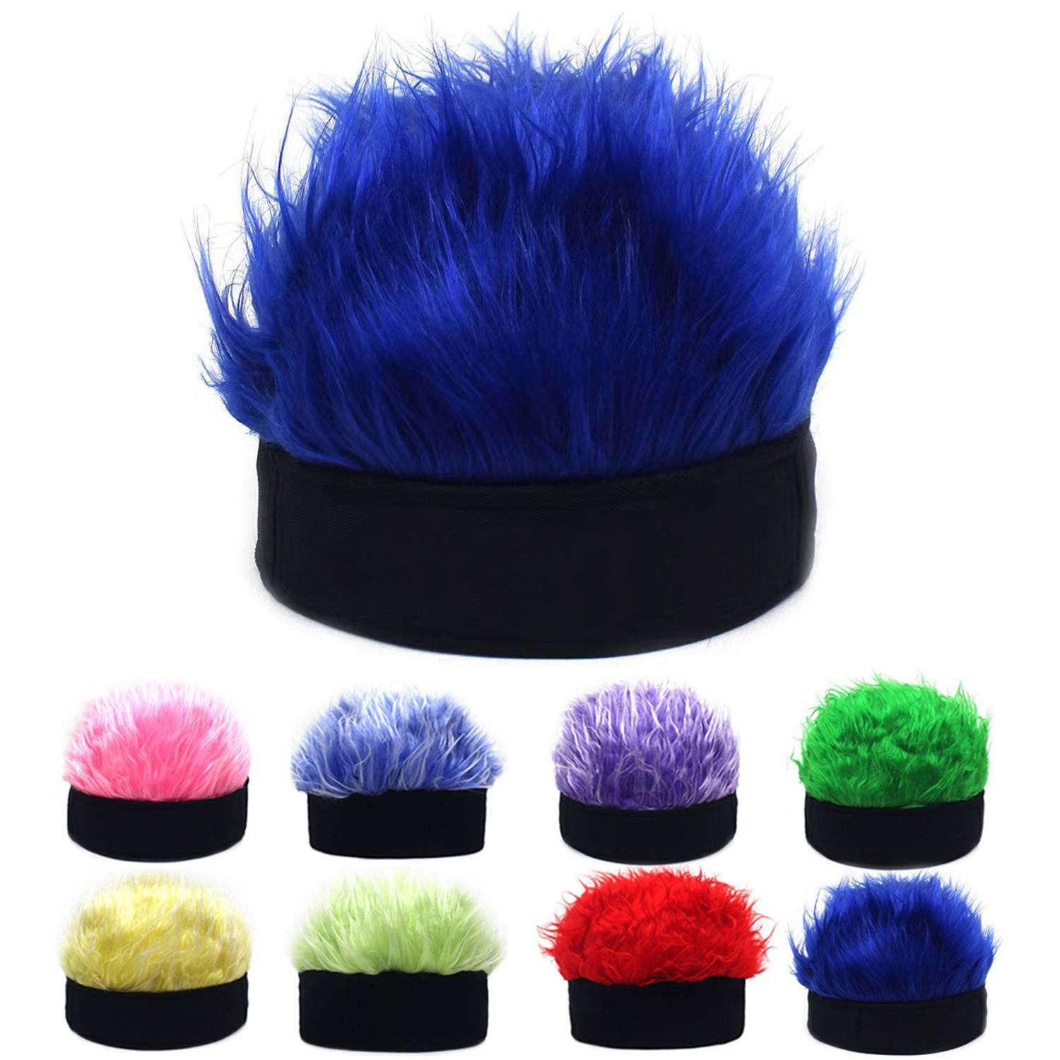 Cheering Sport Fans Breathable Stretchy Wig Cap 6