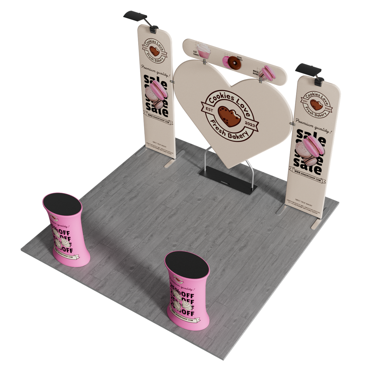 10'x10' Tradeshow Booth Kit - D Kit 3