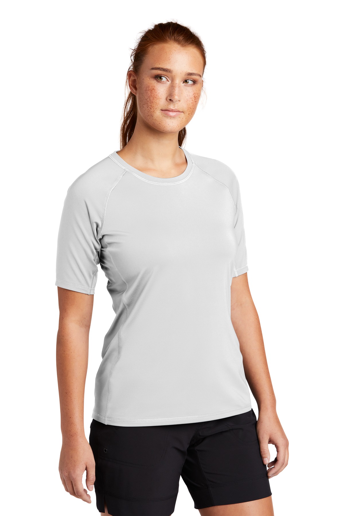 Sport-Tek Women's Rashguard Tee. LST470 10