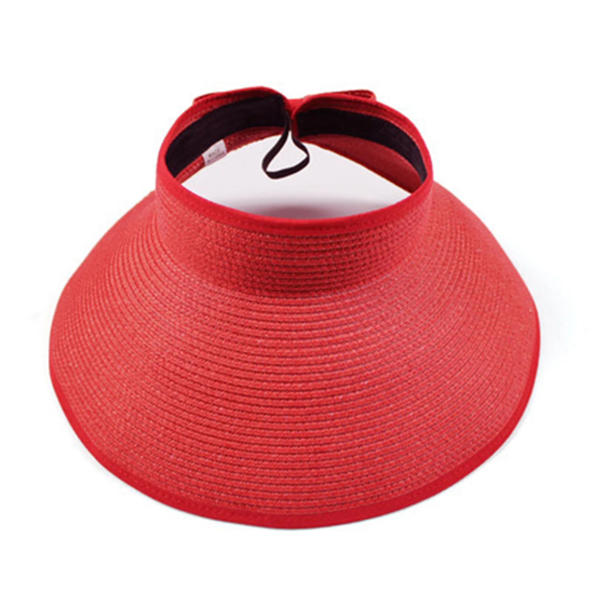 Embroidery Foldable Straw Visors 7