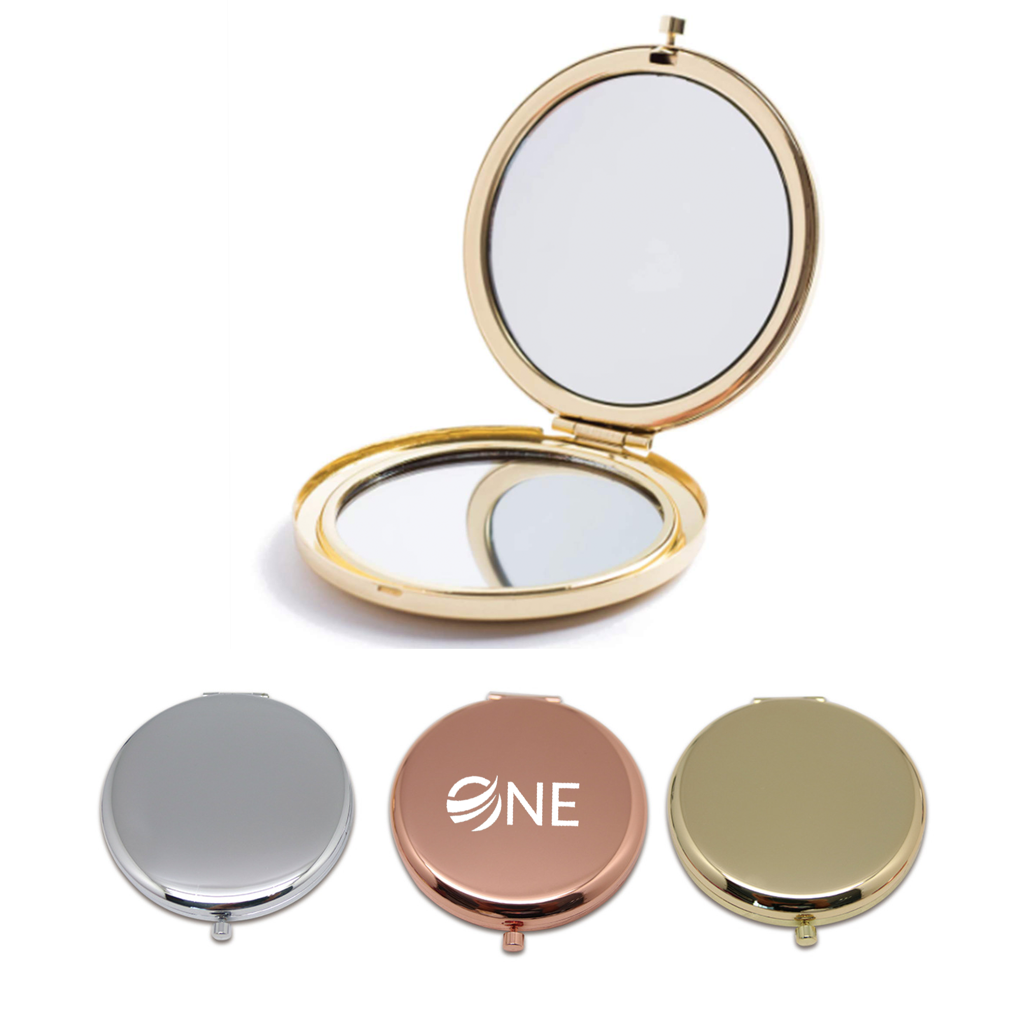 Metal Round Mini Mirror 100pcs 2