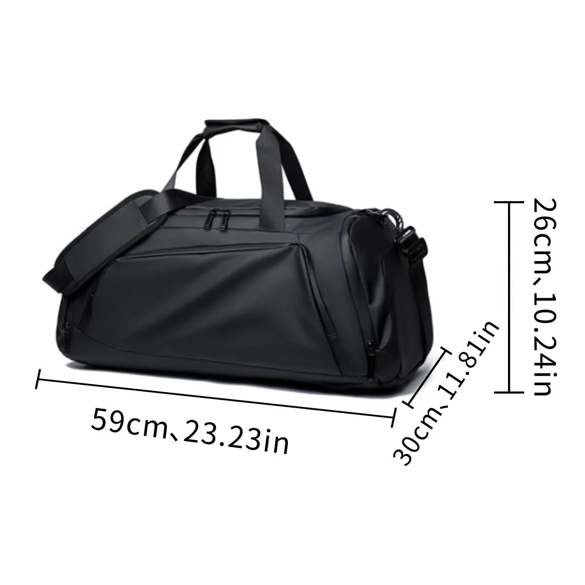 45L Versatile Travel Duffel Bag With Backpack Straps 2
