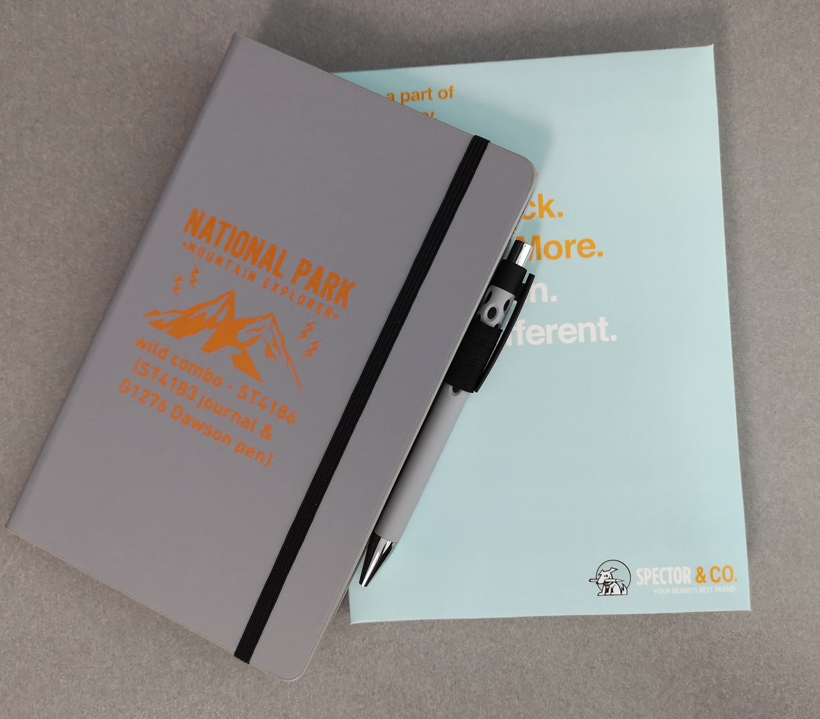 Hard Cover Notebook & Pen Combo Wrap 4
