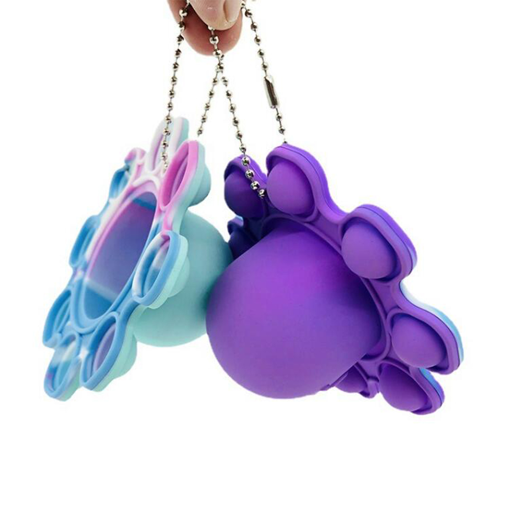 Reversible Octopus Pop Fidget Toy Keyring