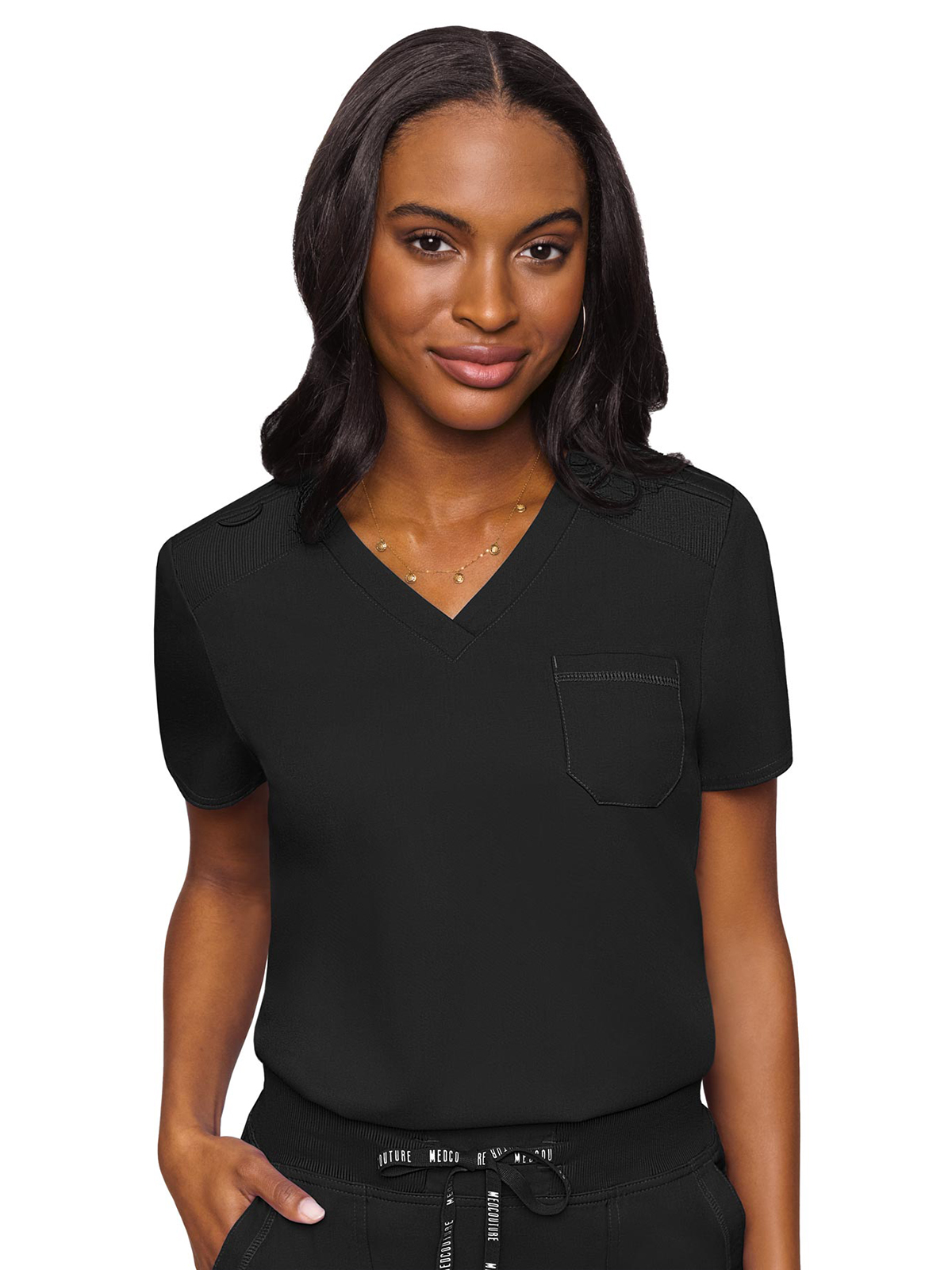 Med Couture - MC Touch - Women's 1-Pocket V-Neck Top 7