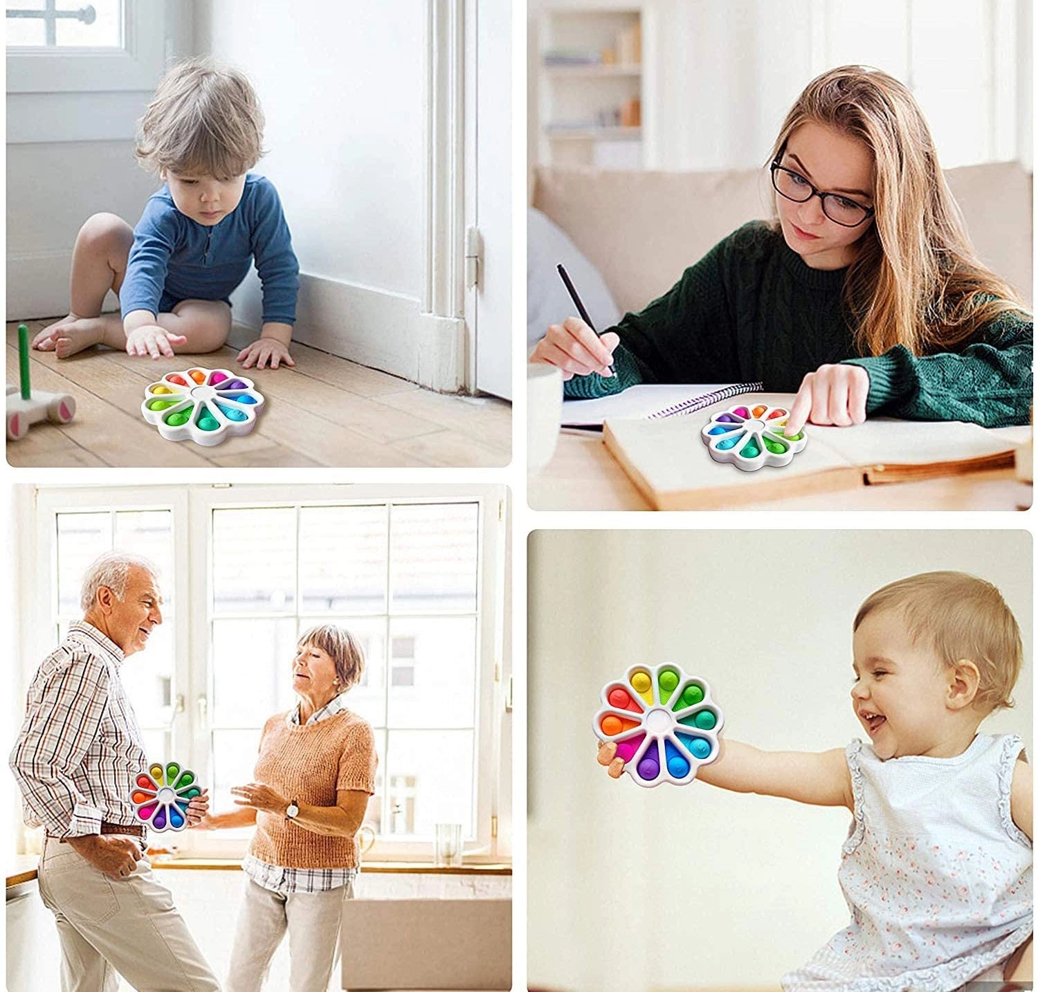 Flower Fidget Toys Sensory Simple Dimple 3