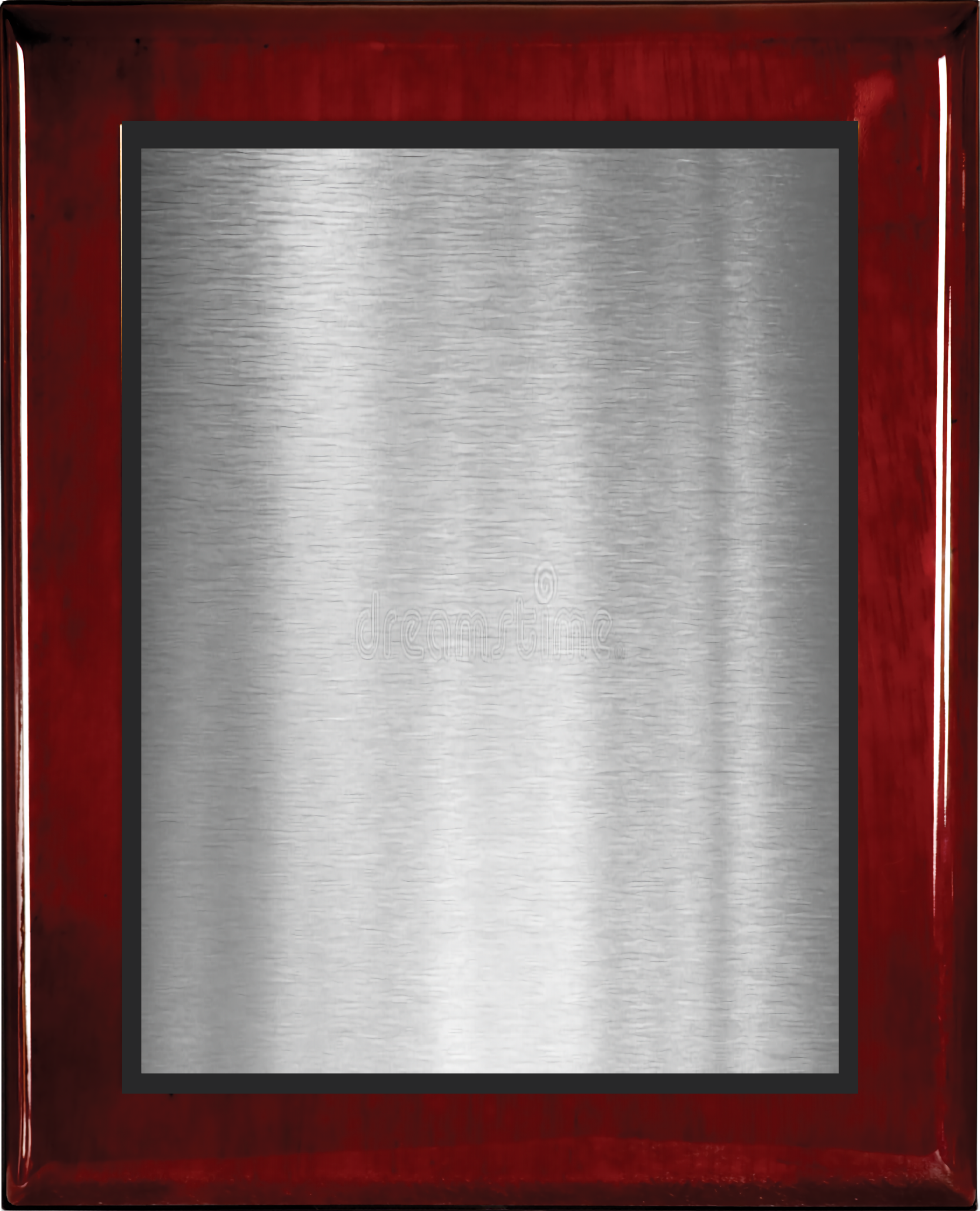 Rosewood Piano Finish Wood Plaque w/Double Engraved Plate 16