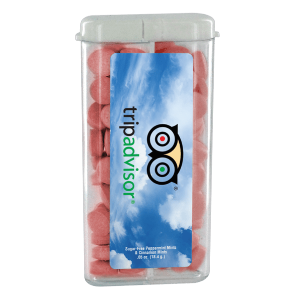 Sugar Free Mints in a Rectangular Flip-Top Dual Dispenser 5