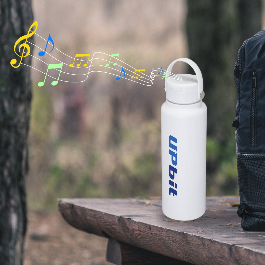 ArticFire Wireless Bluetooth Speaker Cap 40oz Stainless Steel Vacuum Bottle 5