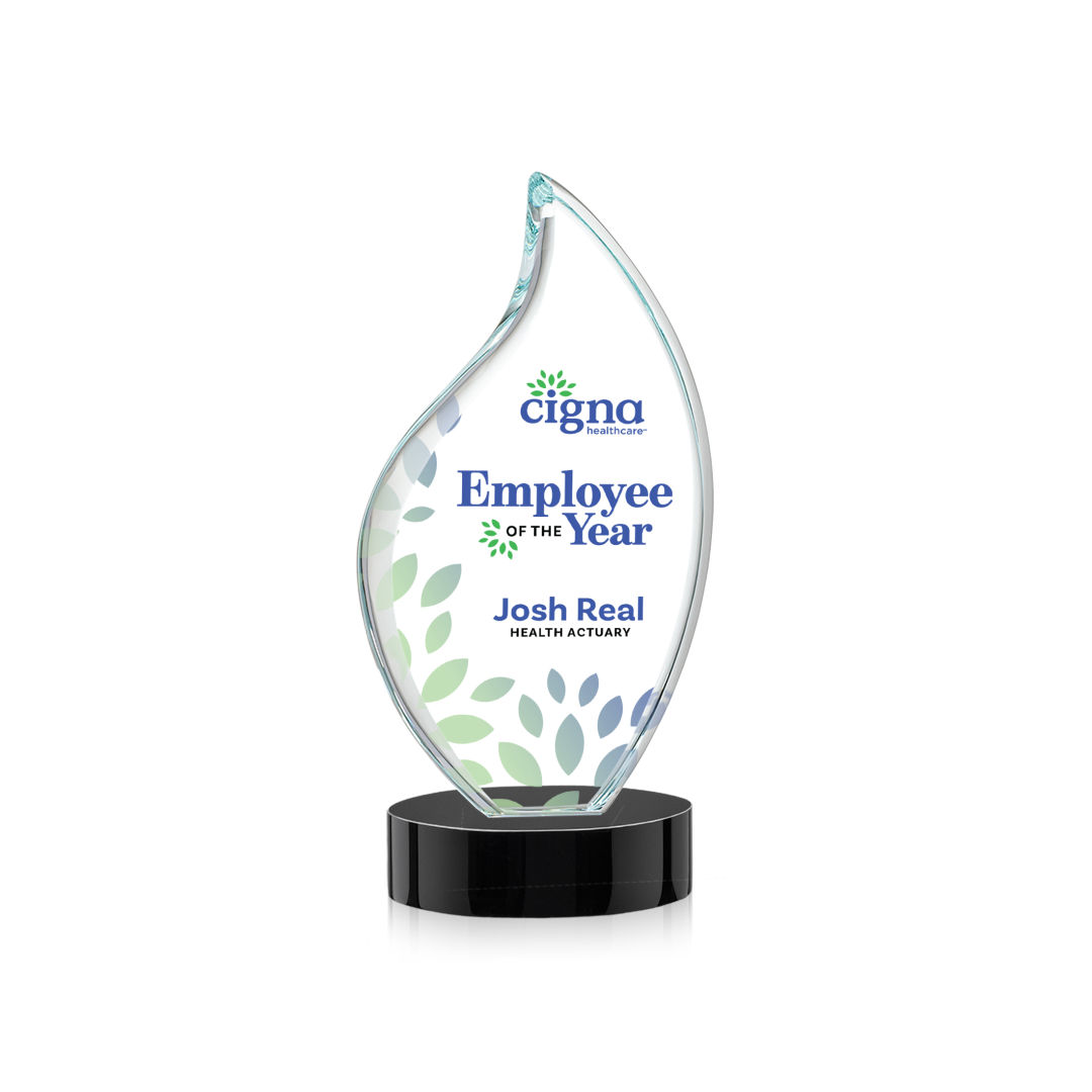Odessy Flame VividPrint™ Award on Alberton Base - Black 3