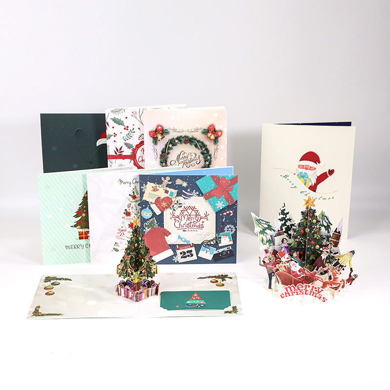 3D Christmas Custom Greeting Cards 3