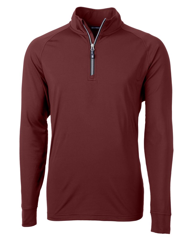 Cutter & Buck Adapt Recycled Soft Knit Stretch  Mens Quarter Zip Pullover 119