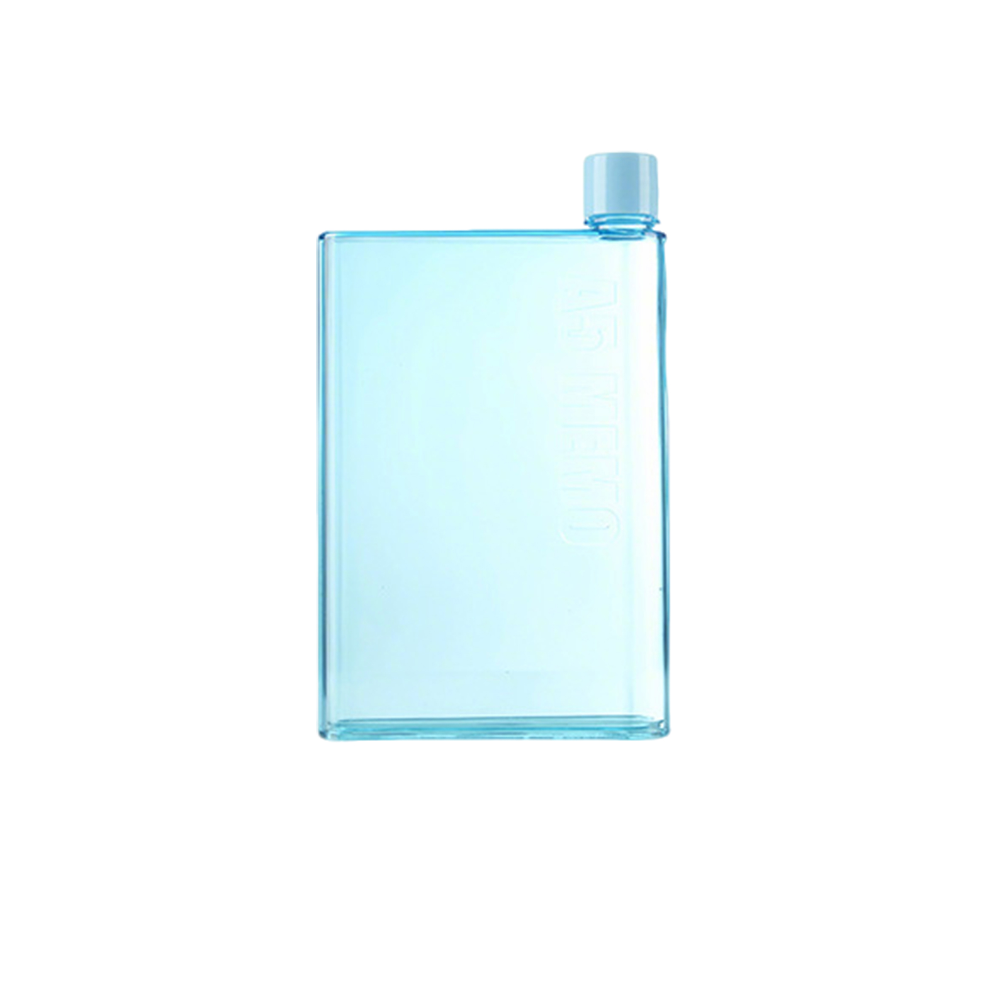 A5 Flat Plastic Transparent Water Bottle Slim Profile 9