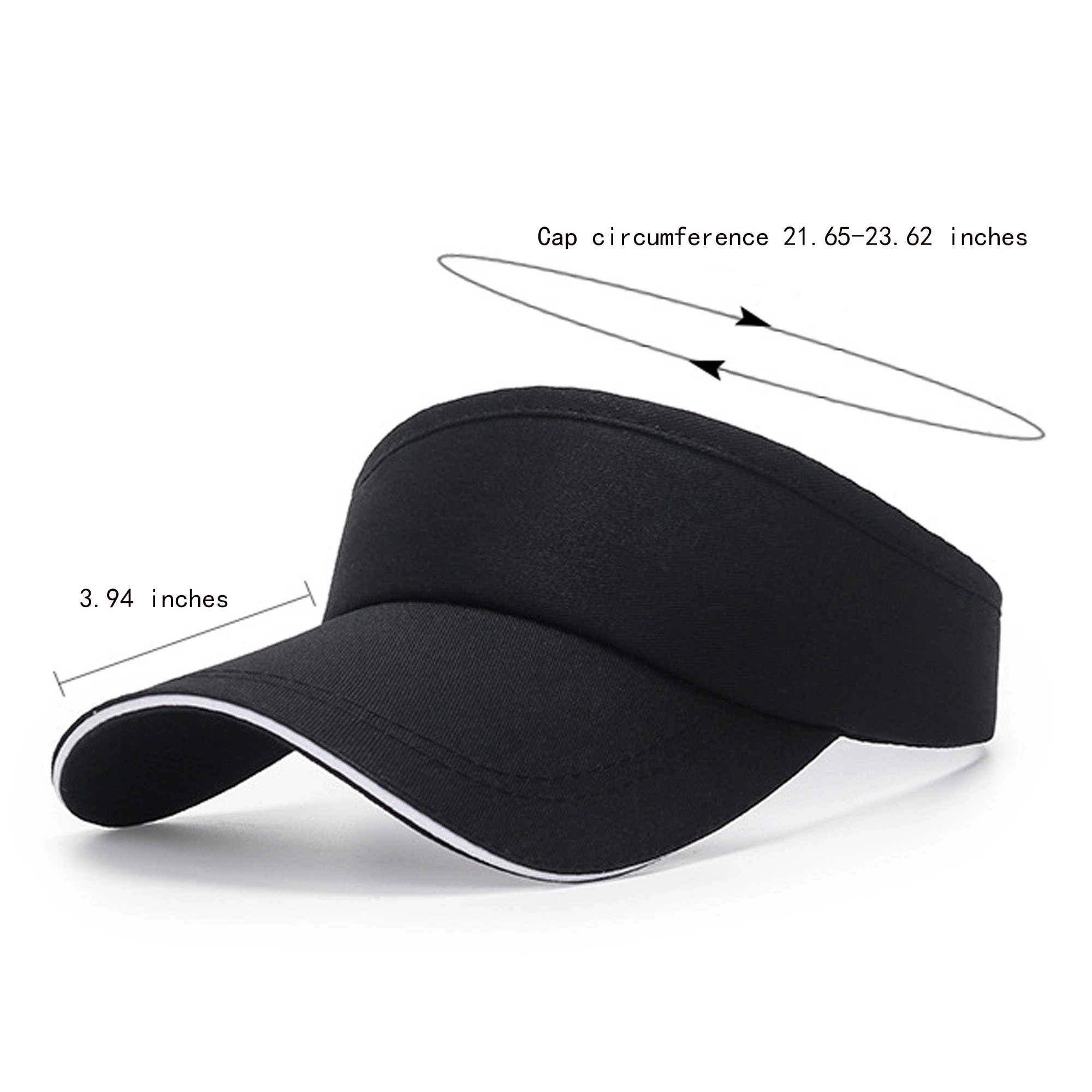 Adjustable Cotton Sports Sun Visor Hat 6