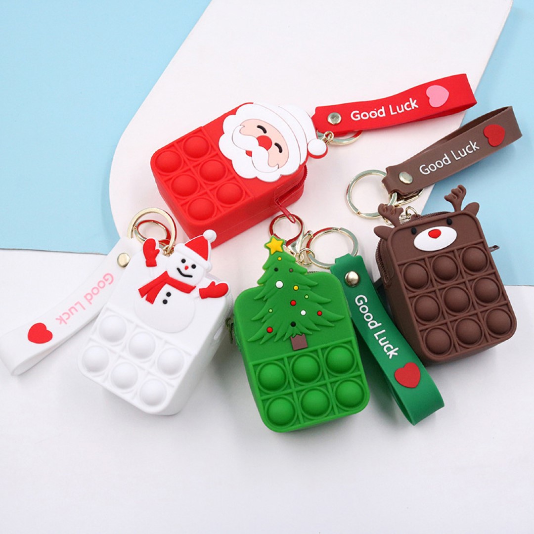Push Pop Bubble Fidget Toy Silicone Coin Purse 3
