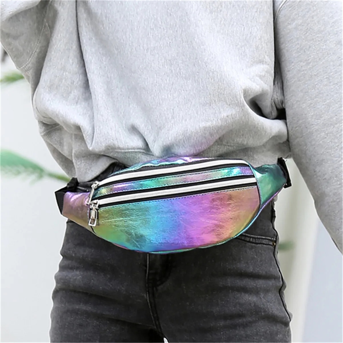 Fanny Pack for Women Glitter Waist Bag 5