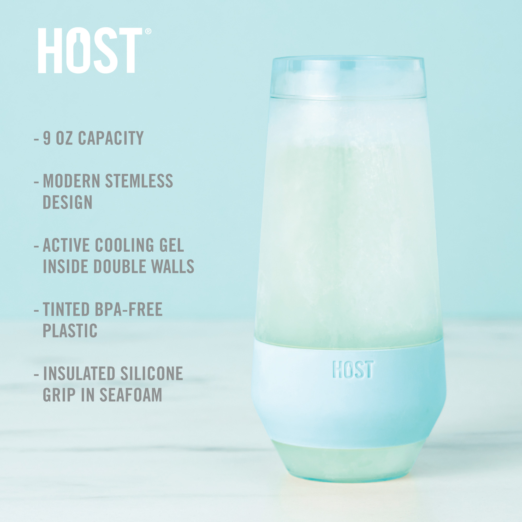 HOST® Tinted Champagne FREEZE™ Flute, set of 2 8