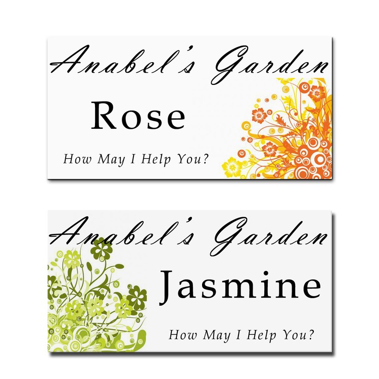 The Apollo full color name badge. Up to 6 sq" 4