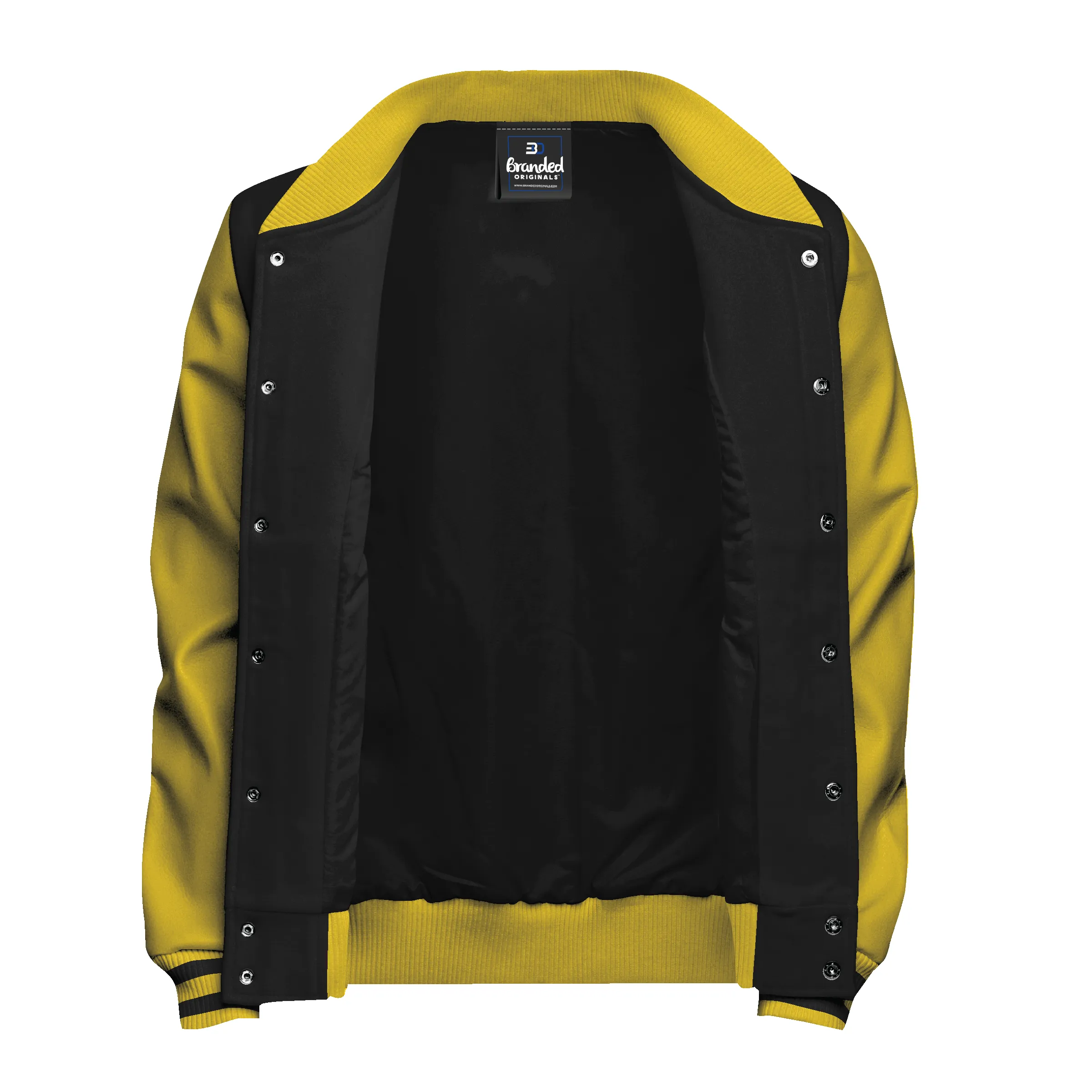 Vegan Leather and Wool Varsity Letterman Jacket 34