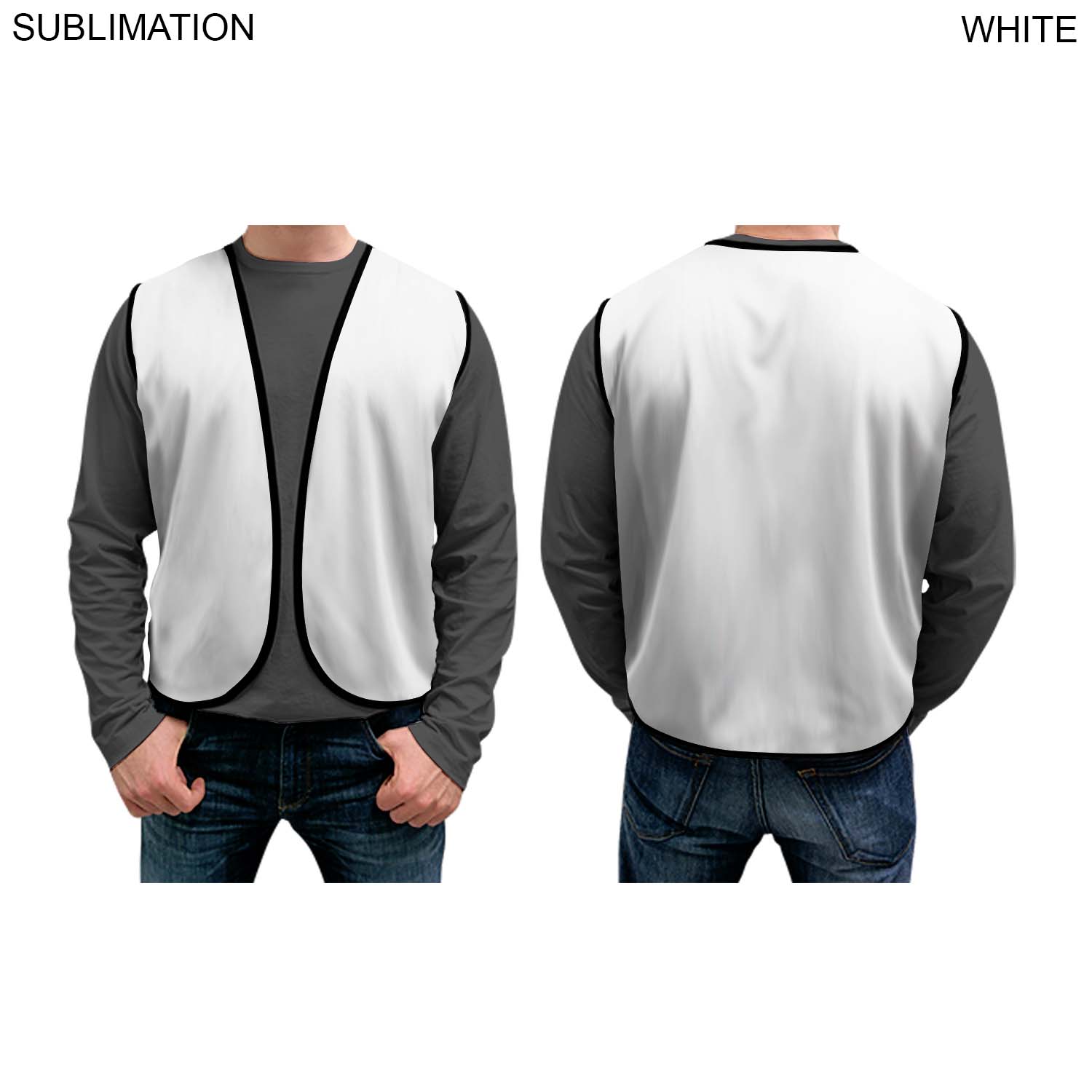 Domestic Made VOLUNTEER Poplin Vest, Fully Sublimated front and back, Available in Every Color 4