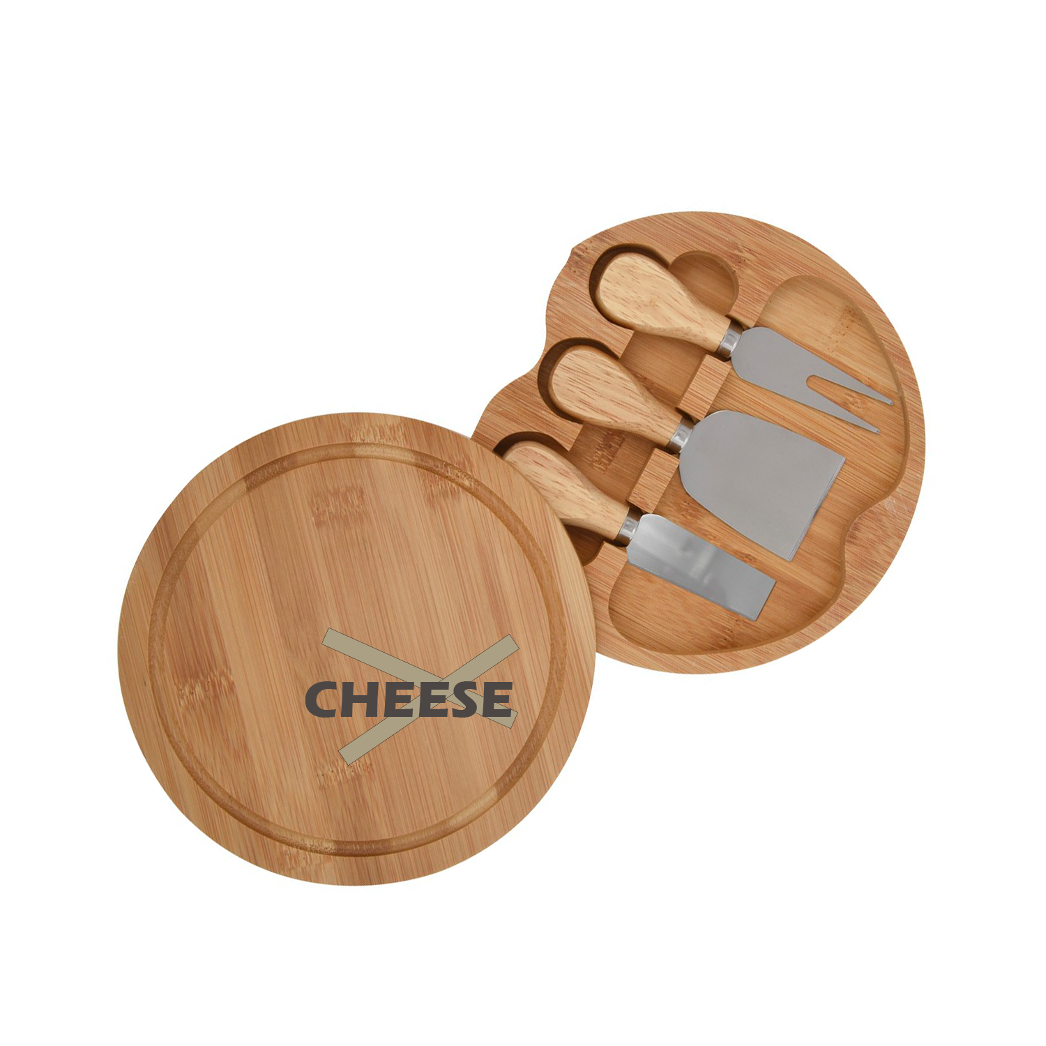 Bamboo Cheese Board Knife Set 1