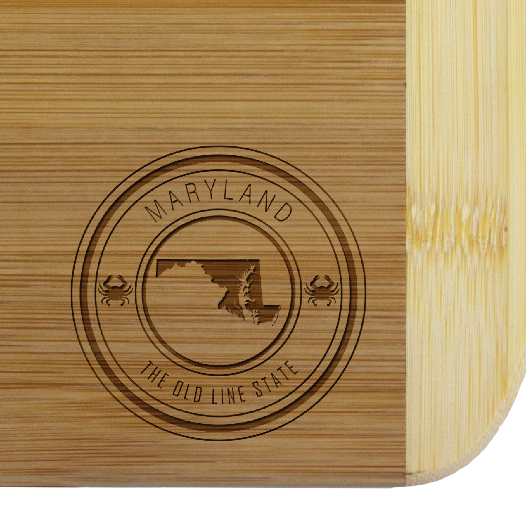 Maryland State Stamp 2-Tone 11" Cutting Board 2