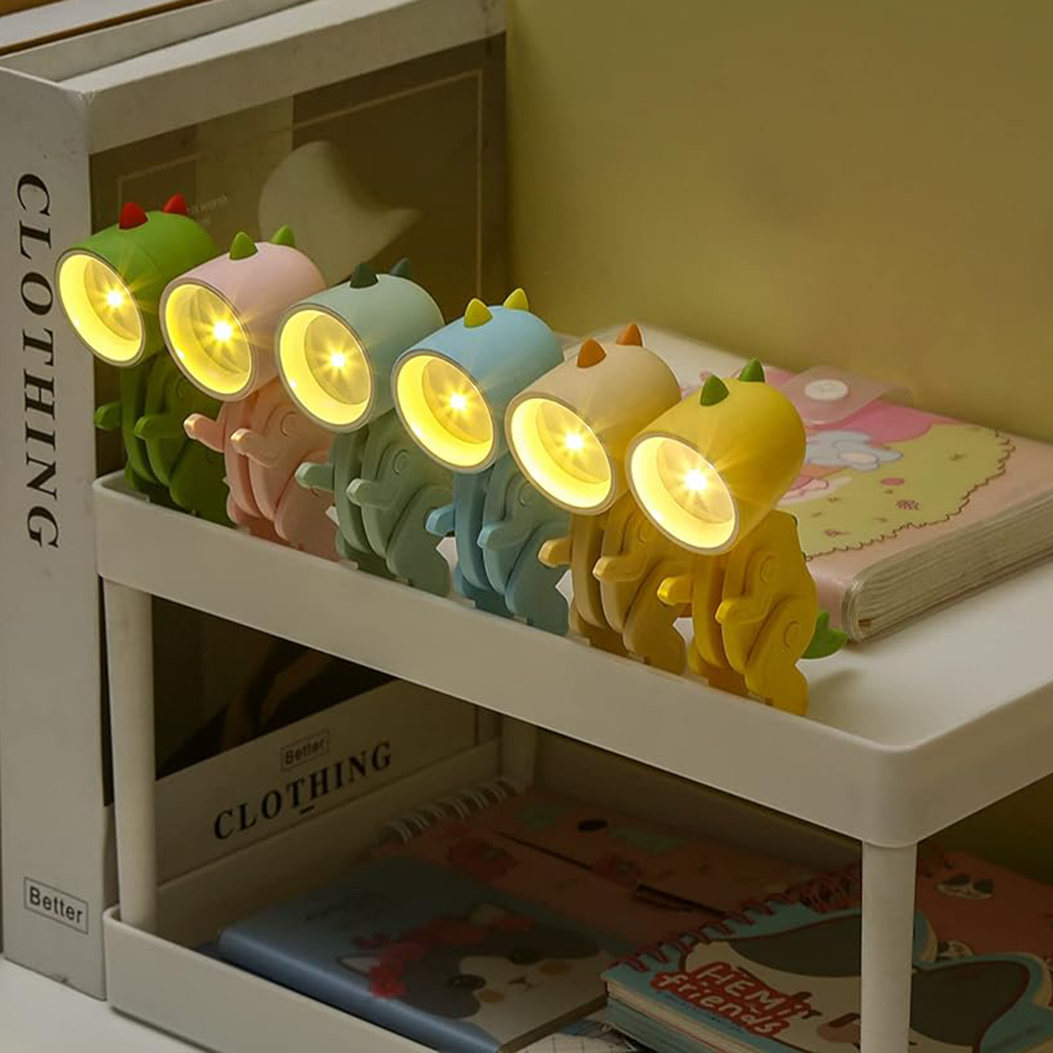 Mini Cool Dinosaur Book Lamps Nightlight 4