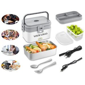 Portable Food Warmer Stainless Steel Container Electric Lunch Box Food Warmer 2