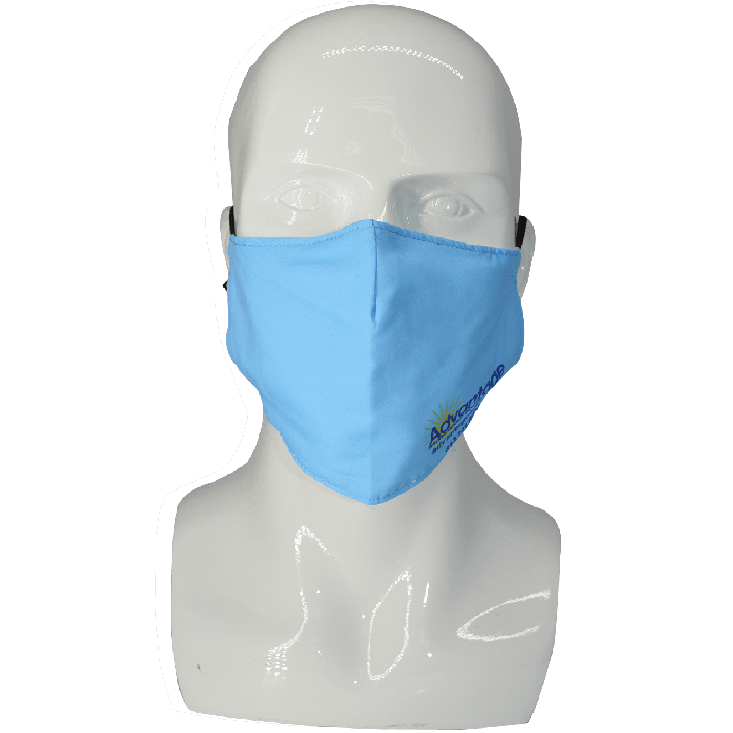 2 Layer Performance Mask w/ Nose Bridge, Adjuster Face Masks 3