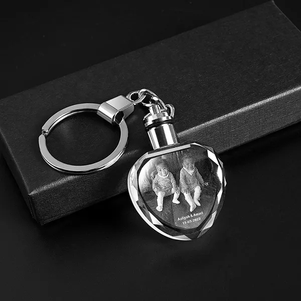 Crystal Heart Shaped Keychain 3