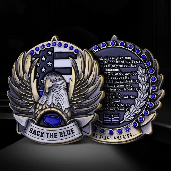 Challenge Coin with Rhinestone 2