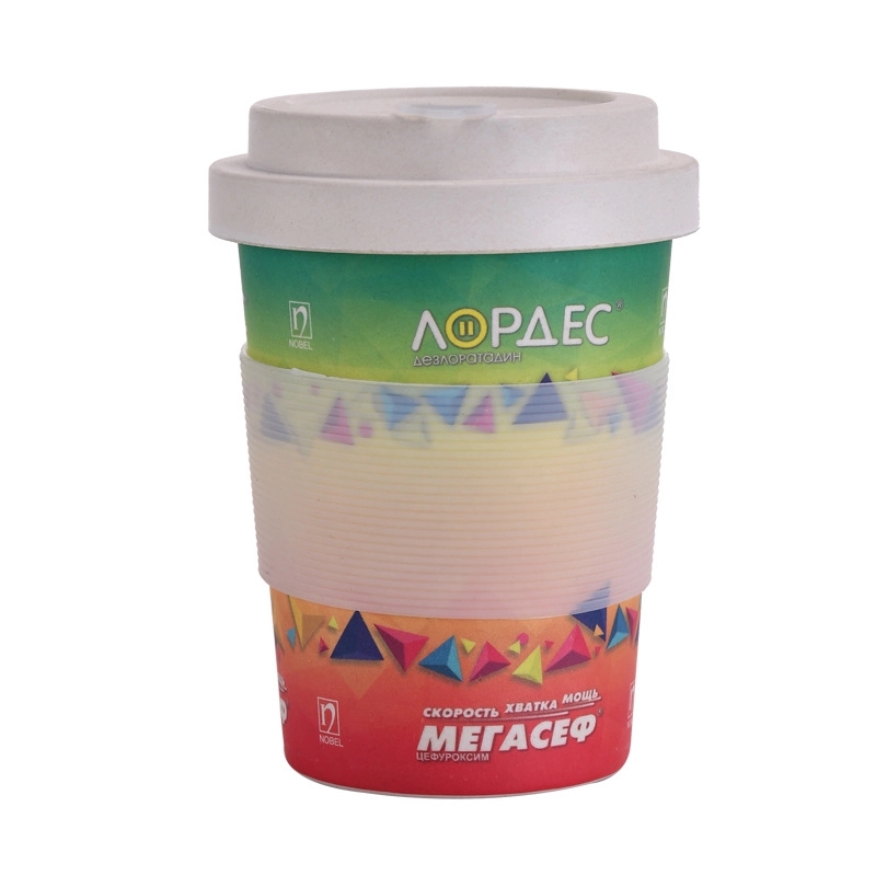 Custom 12 oz Bamboo Fiber Coffee Travel Tumbler 5