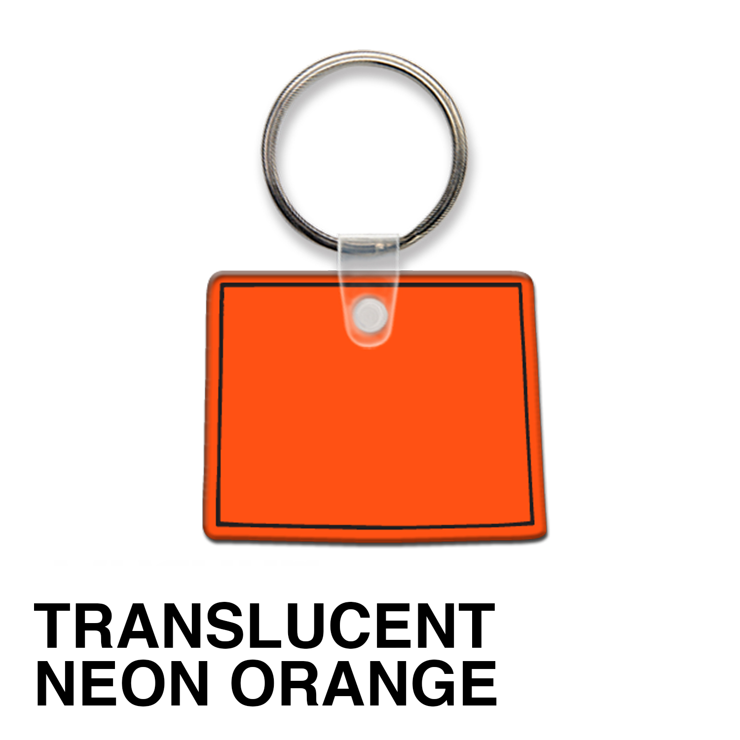 Wyoming State Shape Key Tag (Spot Color) 17