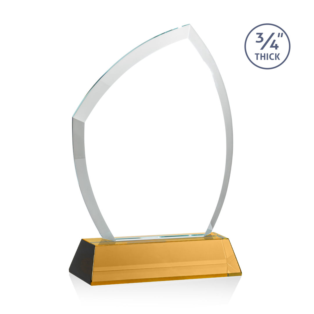 Daltry VividPrint™ Award on Newhaven Base - Amber 4