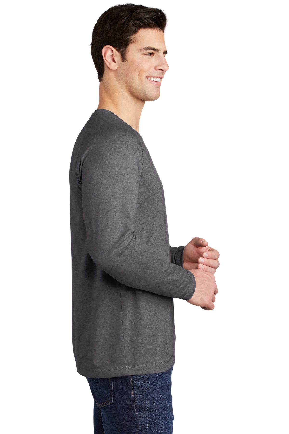 Sport-Tek® PosiCharge Long Sleeve Tri-Blend Wicking Raglan Tee 15