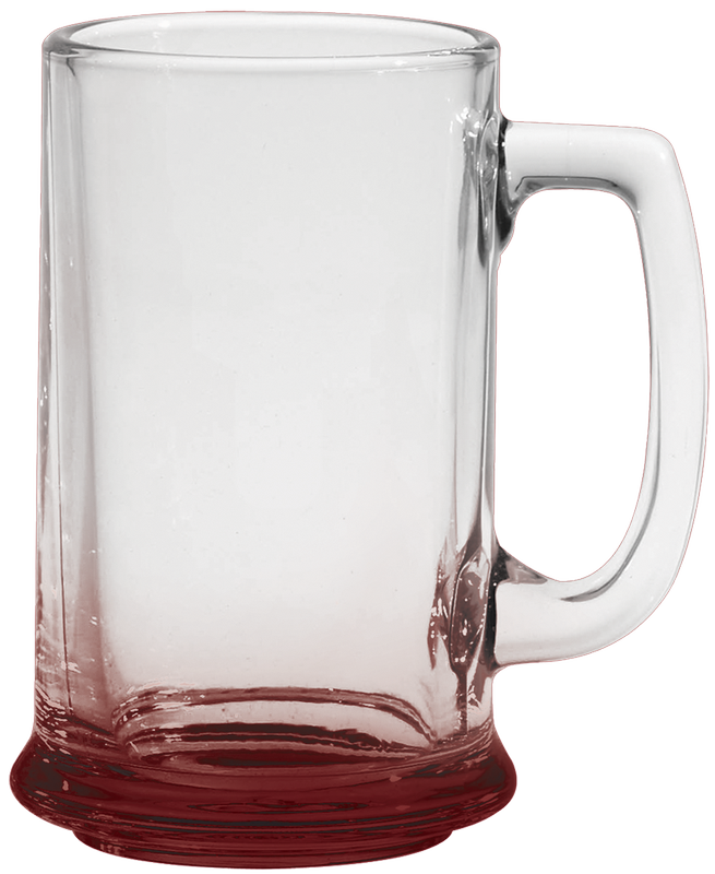 15 oz. Glass Tankard - Deep Etched 4