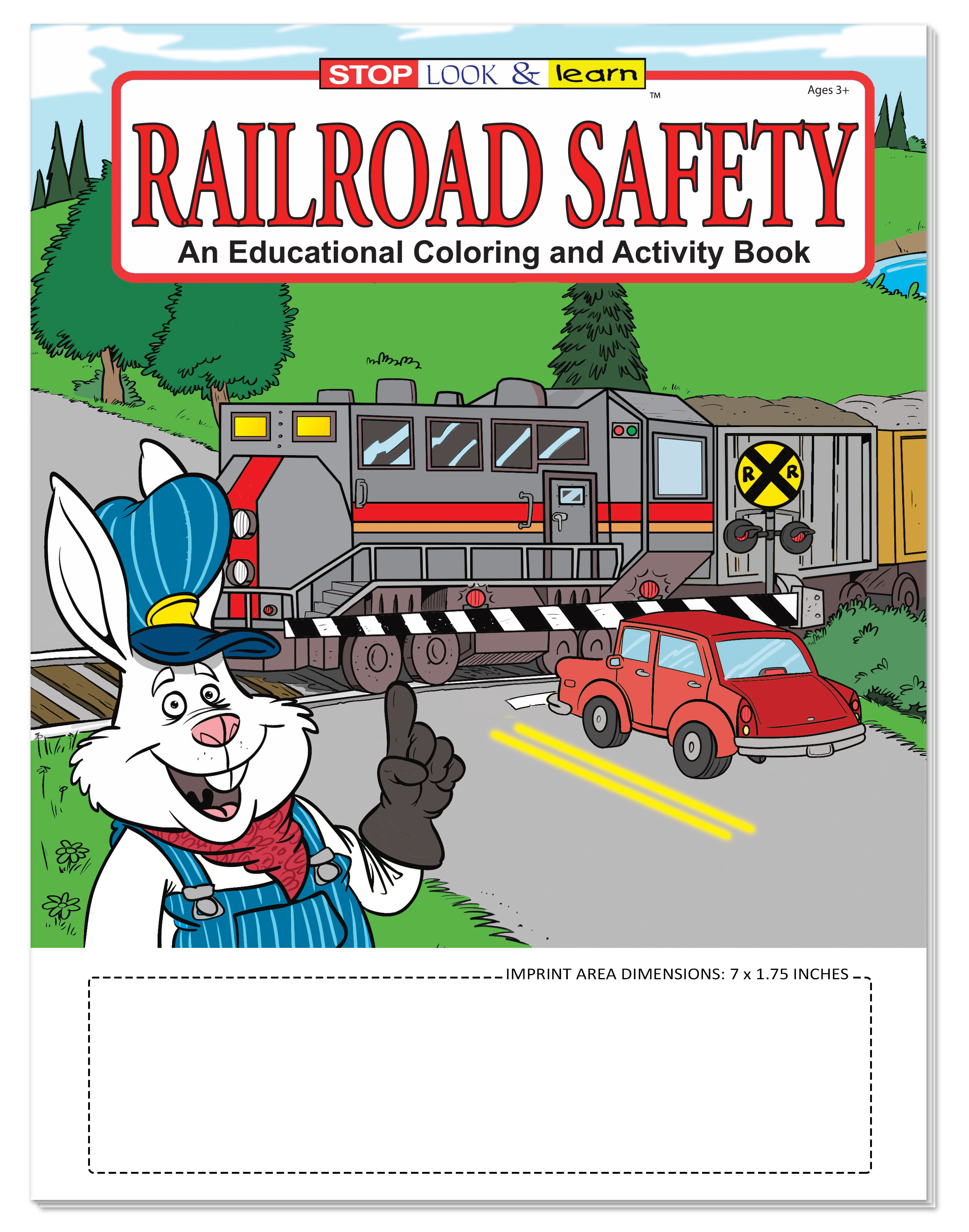 COLORING SET - Railroad Safety Coloring Book Fun Pack 1