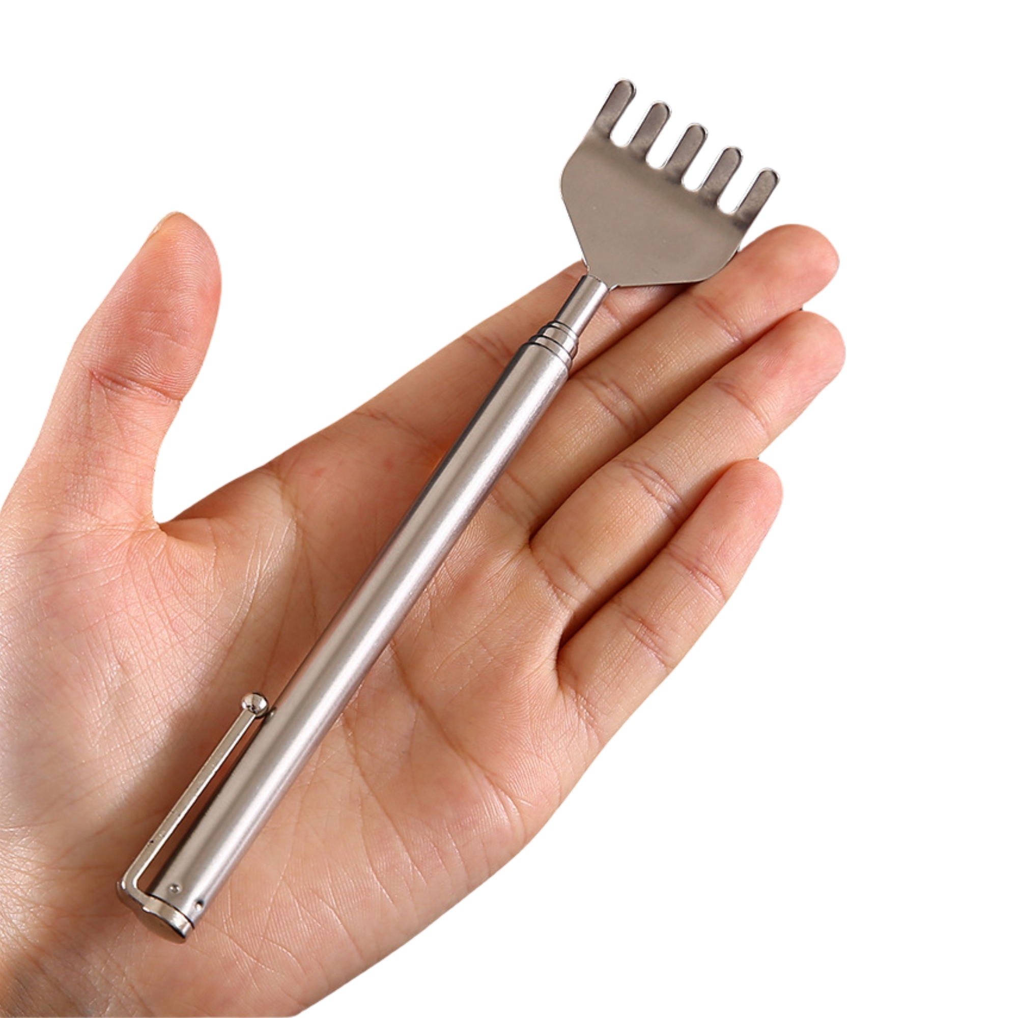 Extendable Silver Back Scratcher For Gifts 3