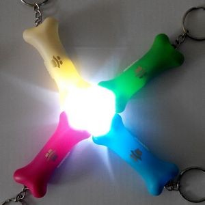 Bone Shaped LED Flashlight Keychain 10