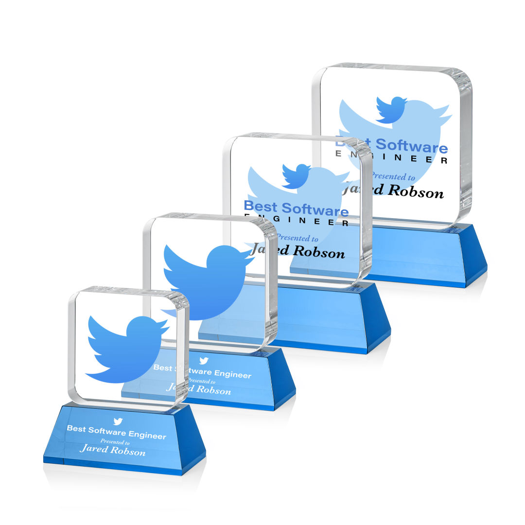 Flamborough VividPrint™ Award on Base - Sky Blue 4