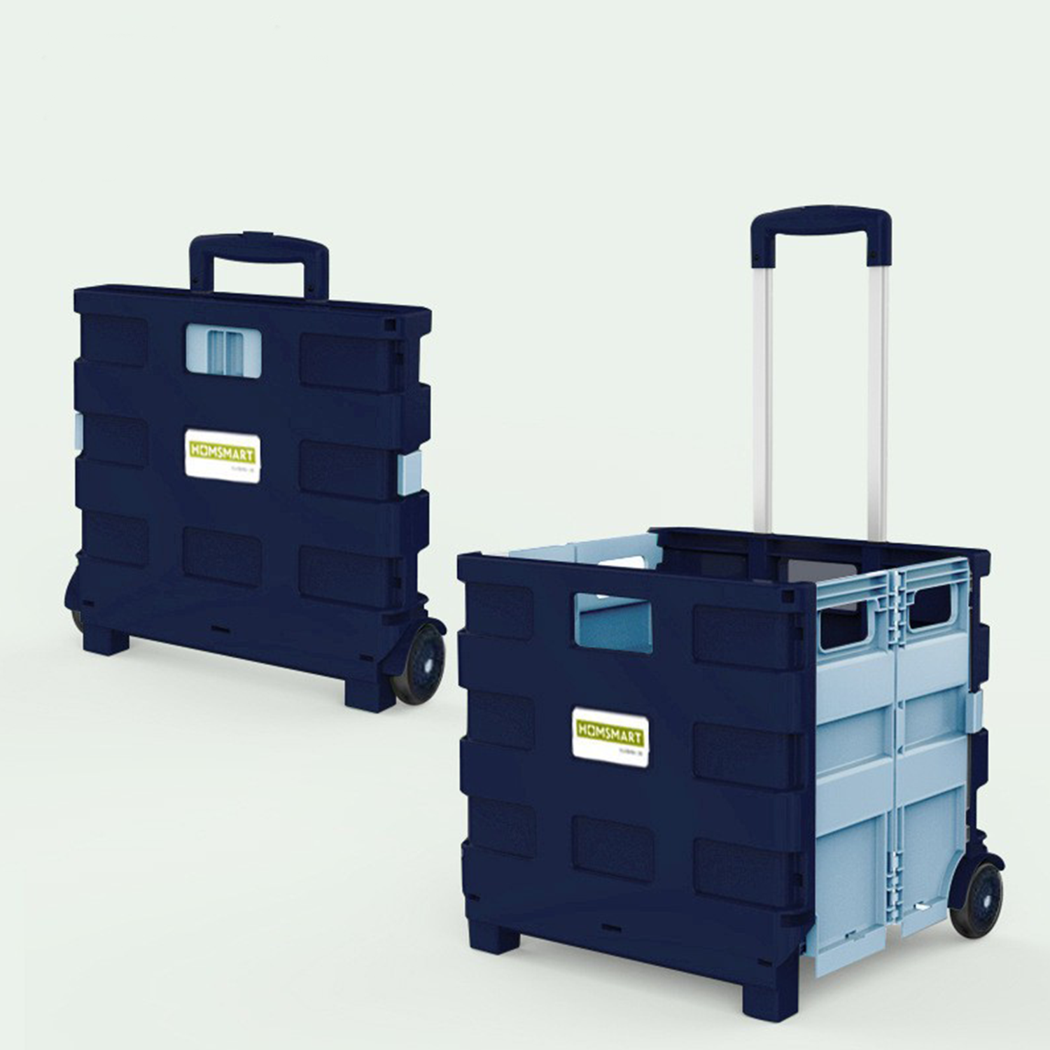 2-Wheel PP Foldable Cart–Grocery,Shopping,Camping Trolley 3