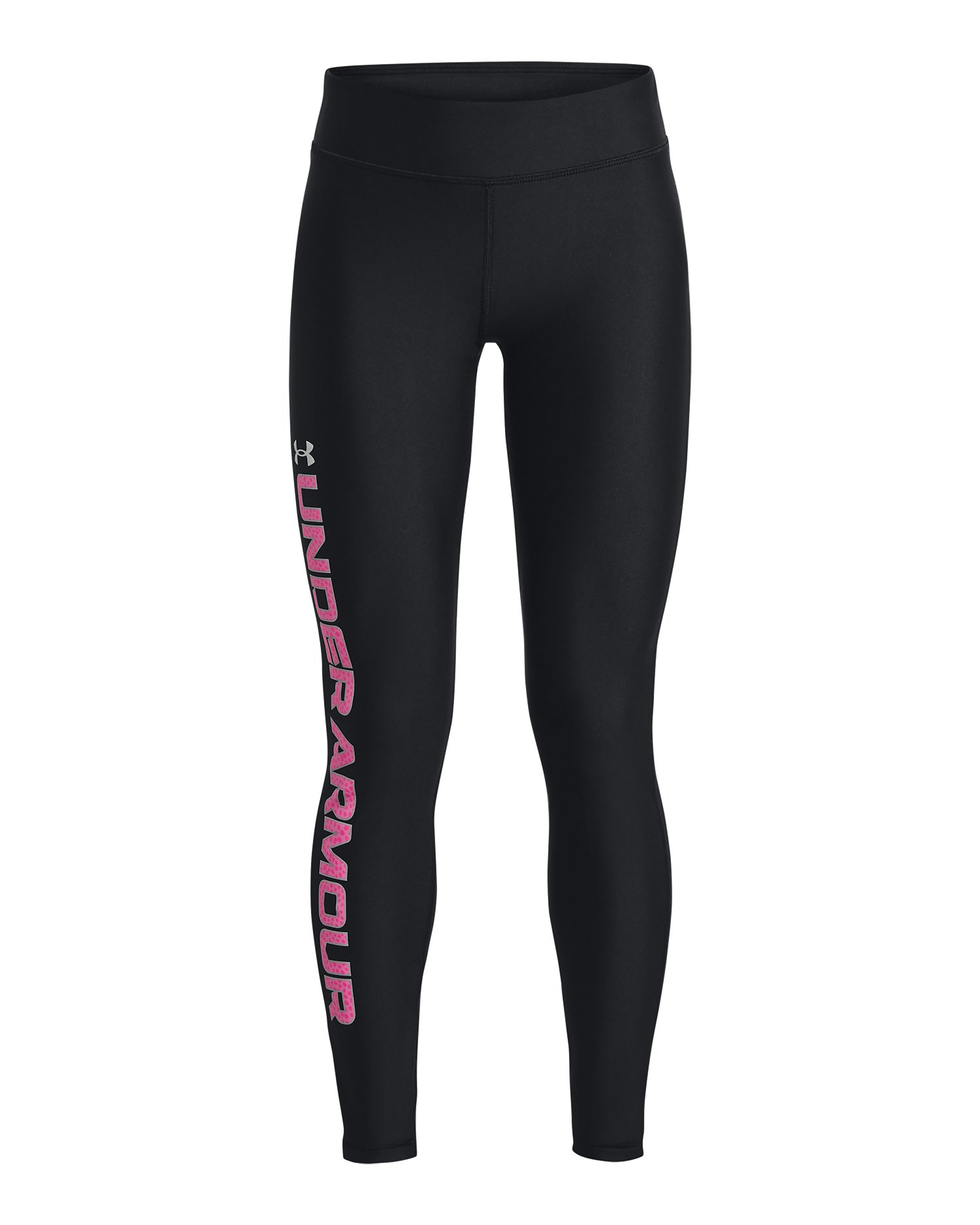 Girls' HeatGear Print Branded Leggings 5