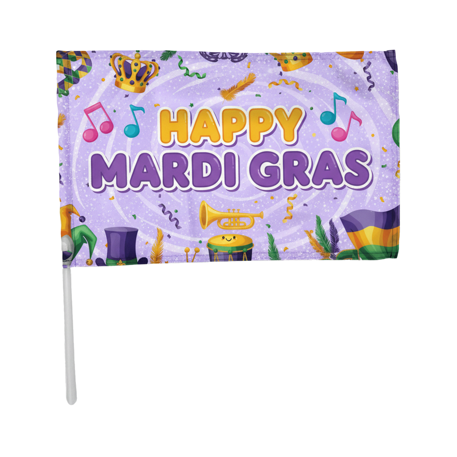 12"x18" Handheld Waving Flag with 22" Pole 1