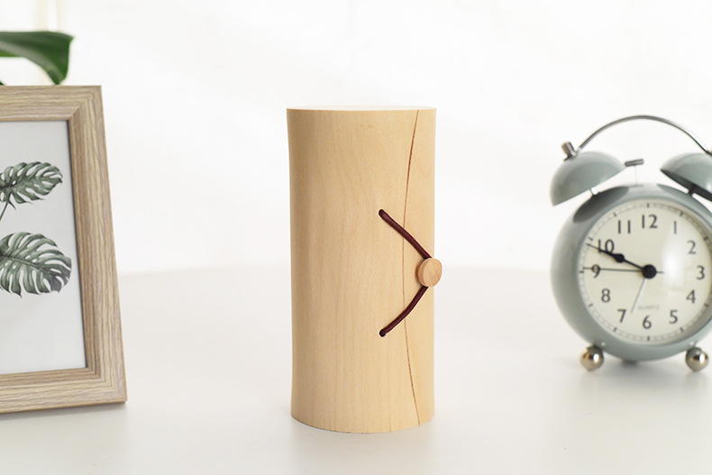 Wooden Round Bark Gift Storage Box 3