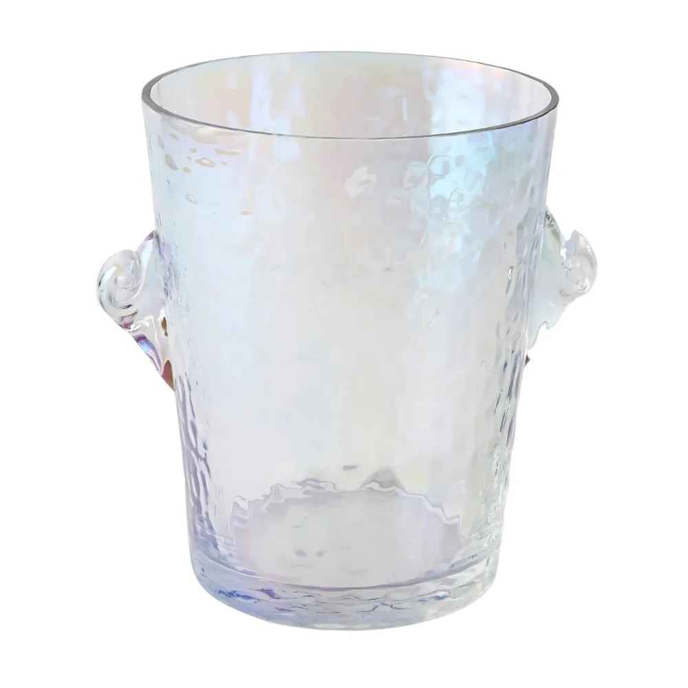 Lustered Glass Ice Bucket 2
