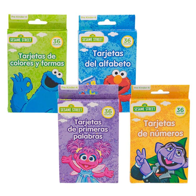 Spanish Sesame Street Flash Cards 36ct 2