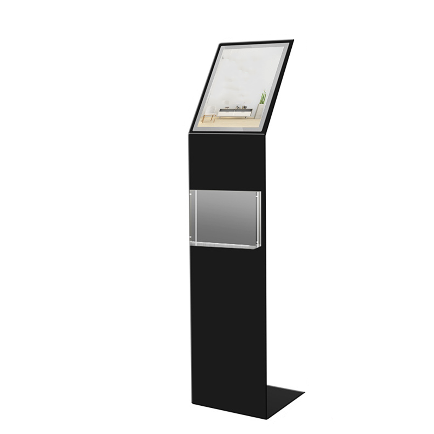 A4 Acrylic Pedestal Sign Holder Floor Stand With Data Box 3