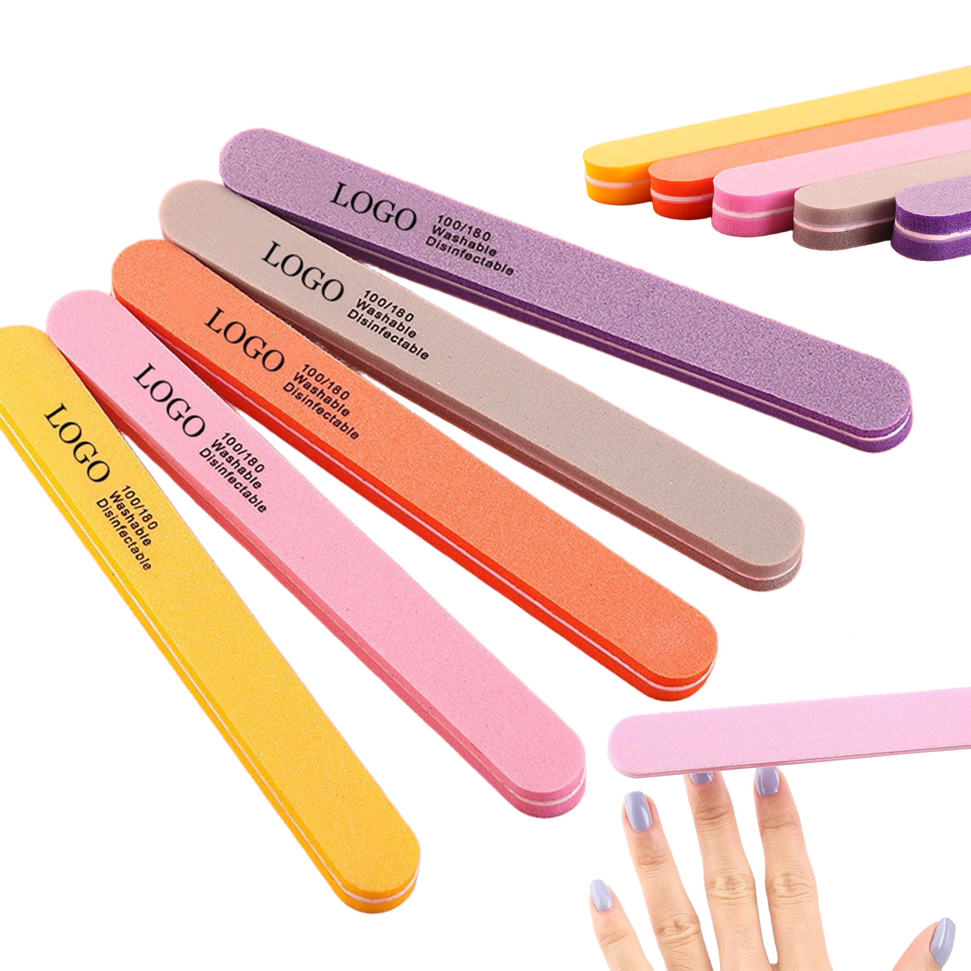 7" Double Sided Usable Nail File MOQ 100PCS 2