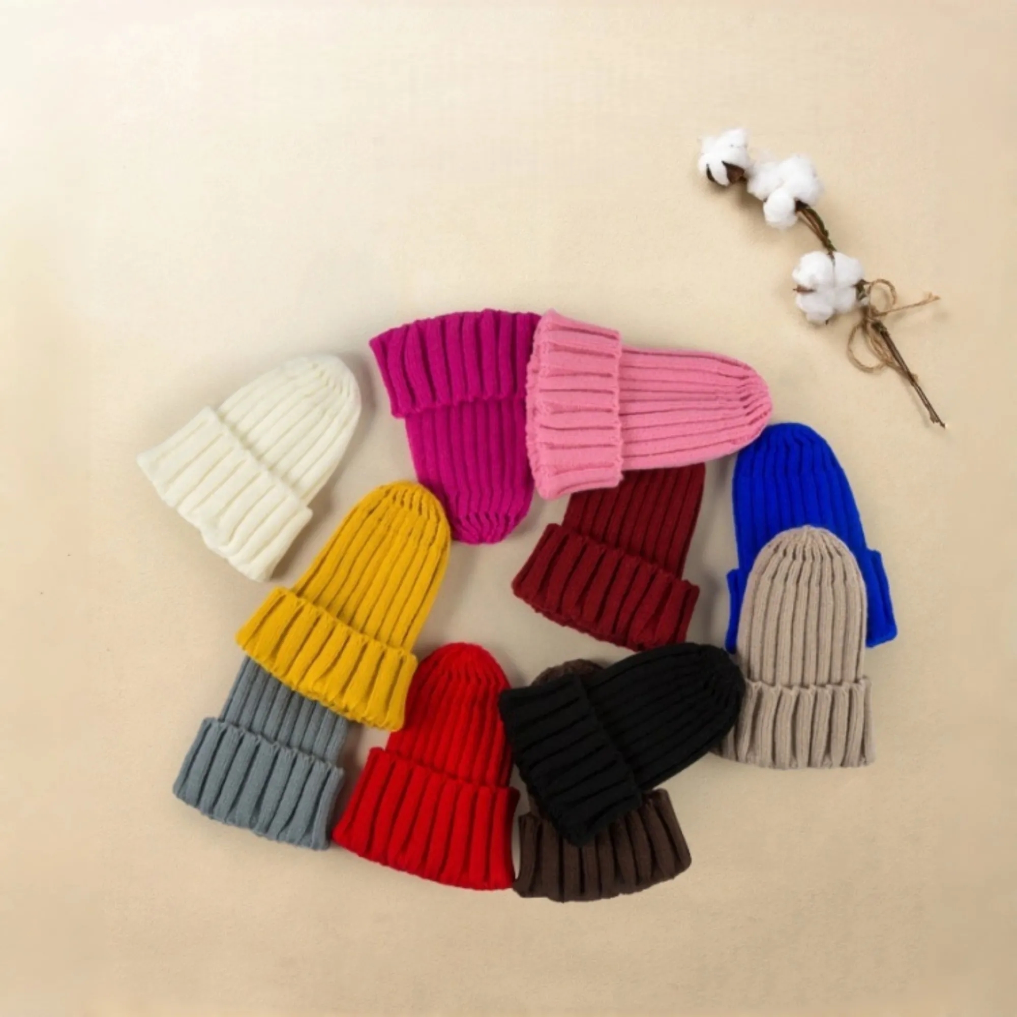 Warm Brimless Knit Beanie Hat for Men Women 6