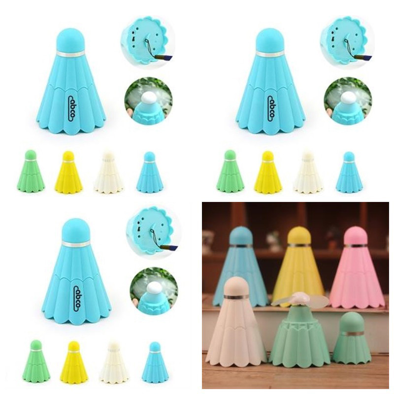 Handheld Portable USB Badminton Birdies Fans